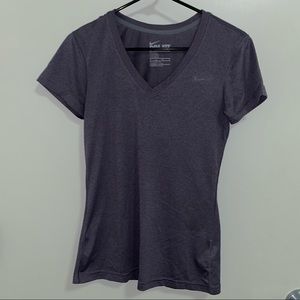 Lavender Nike Dri-Fit Short Sleeve Shirt